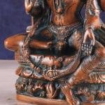 Brass Ardhanarishwara Statue | 9.5" x 6" x 3" | 4.5 kg | Antique Brown Finish | Lord Shiva Parvati Divine Union | Sacred Hindu Art | Jaipurio